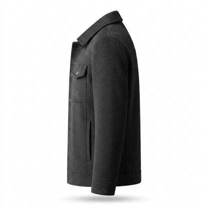 Allsaints Leather - Losen | Woolen Button-Front Jacket Men