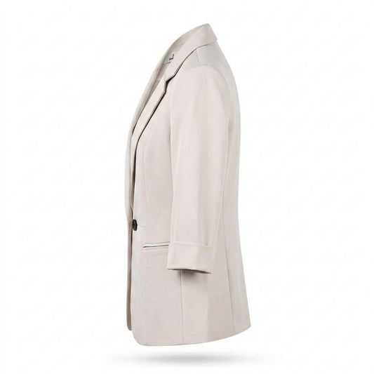 Allsaints Leather - Lonor | Single-Breasted Three-Quarter Sleeve Blazer Women