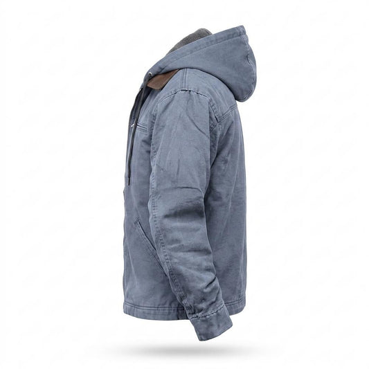 Allsaints Leather - Venal | Fleece-Lined Hooded Jacket Men