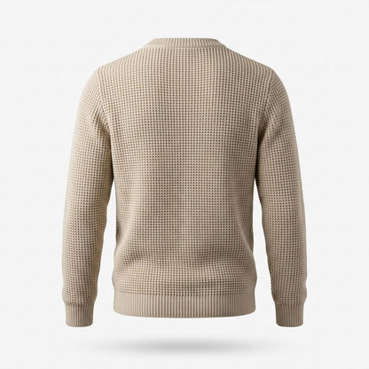 Allsaints Leather - Novan | Textured Knit Crewneck Sweater Men