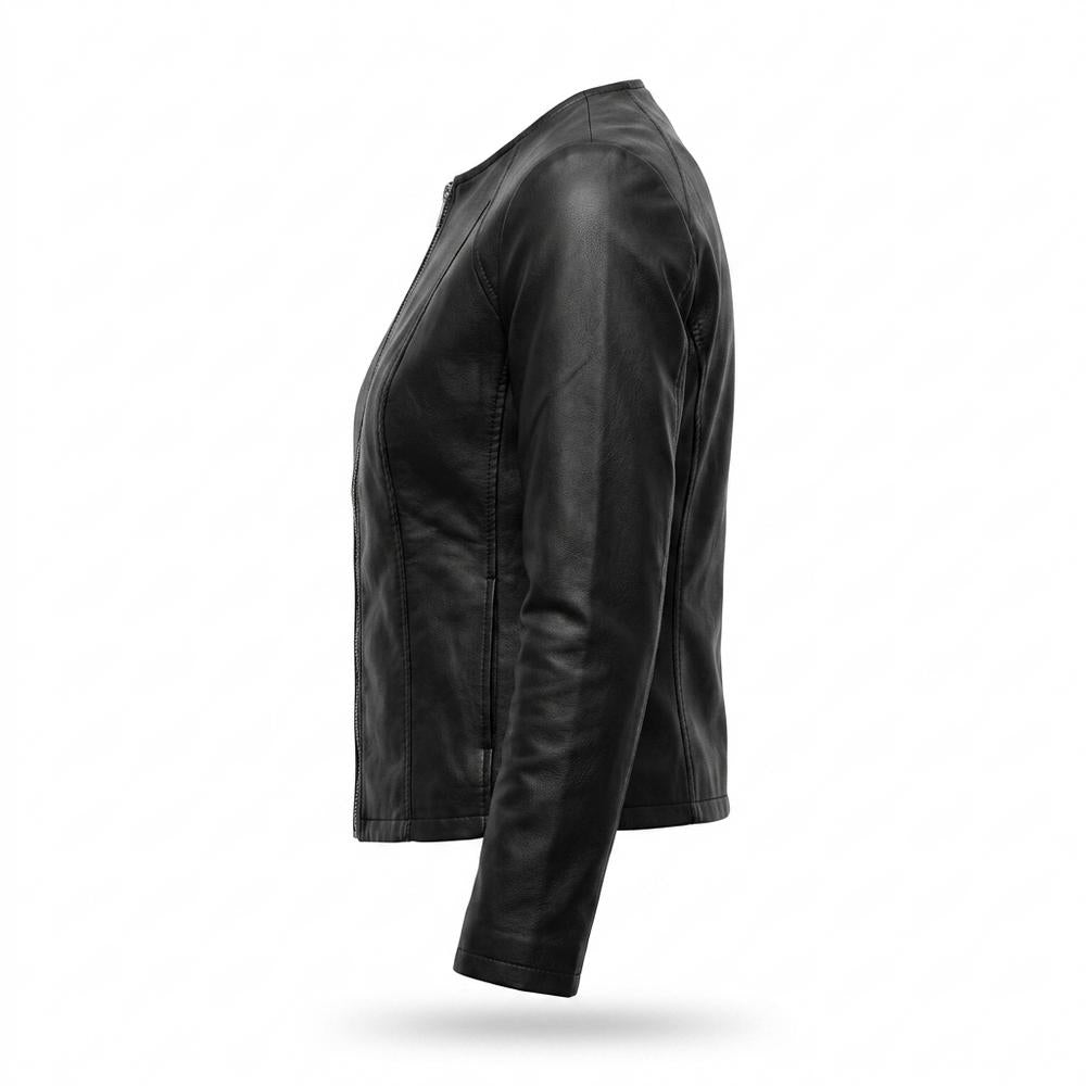 Allsaints Leather - Novel | Fitted Zipped Leather Jacket Women