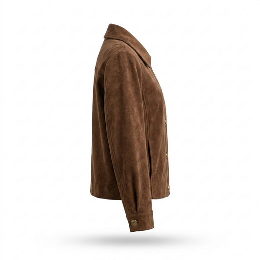 Allsaints Leather - Alrev | Suede Button-Up Jacket Women
