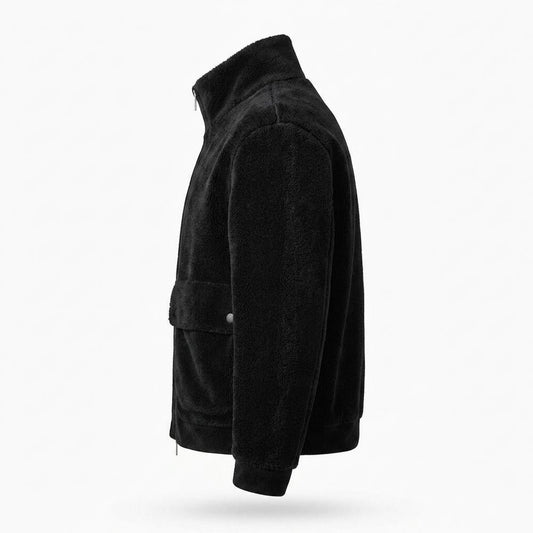 Allsaints Leather - Virel | Fleece Zip-Up Jacket Men