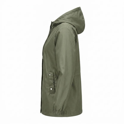 Allsaints Leather - Sasel | Hooded Buttoned Jacket Women