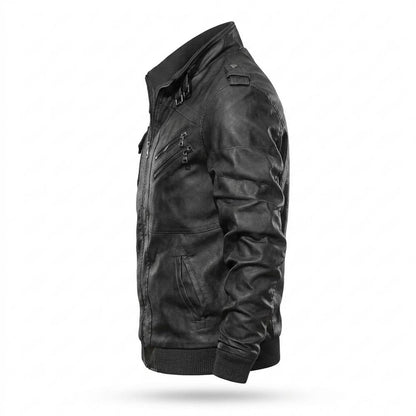 Allsaints Leather - Miral | Zip-Up Fitted Leather Jacket Men