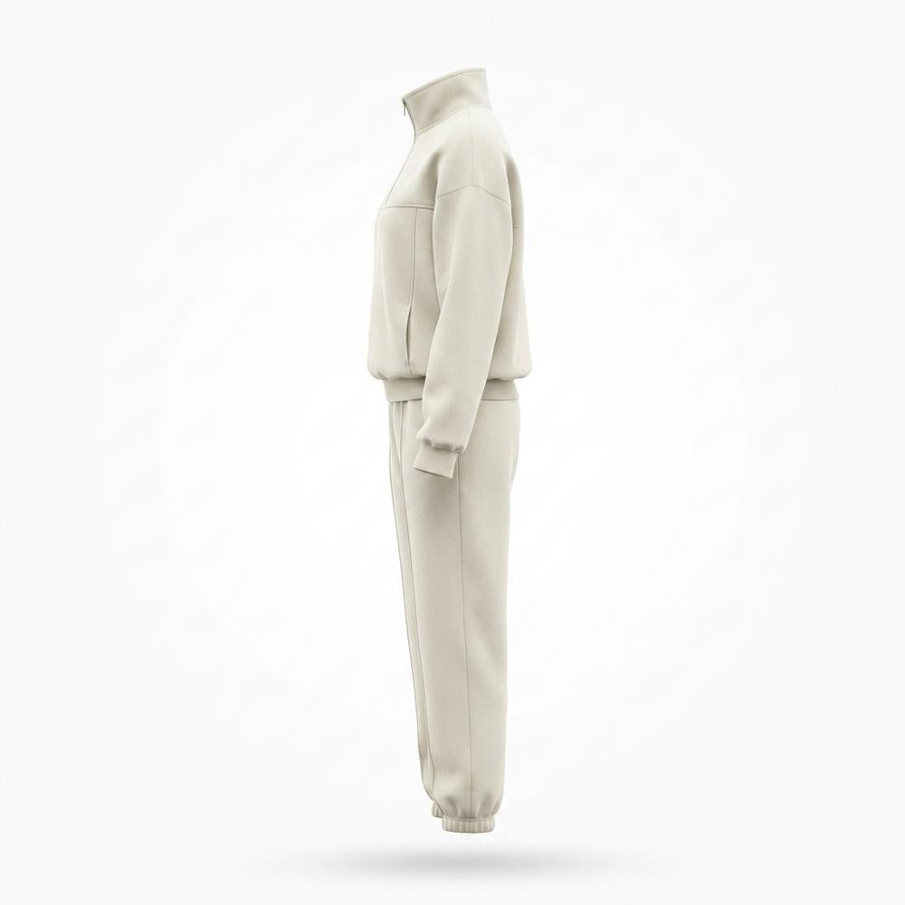 Allsaints Leather - Yotor | Quarter-Zip High-Neck Sweatshirt Unisex