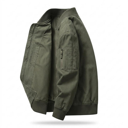 Allsaints Leather - Zaser | Zip-Up Ribbed-Collar Jacket Men