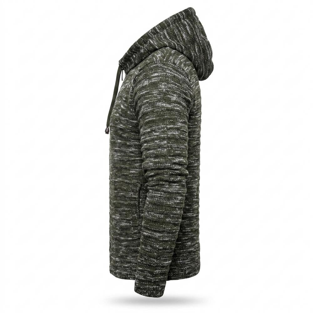 Allsaints Leather - Rufil | Heathered Knitted Hoodie Men