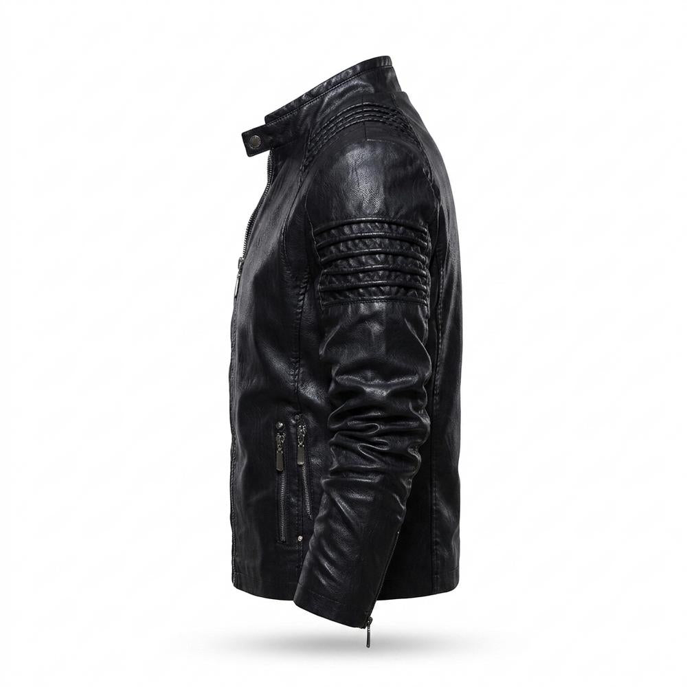 Allsaints Leather - Loral | Quilted Lined Leather Jacket Men