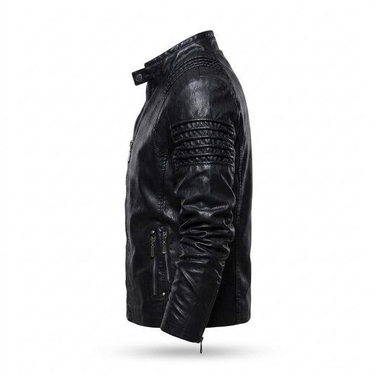 Allsaints Leather - Loral | Quilted Lined Leather Jacket Men