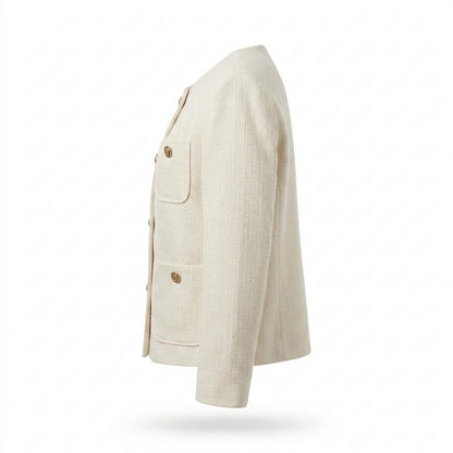 Allsaints Leather - Arvin | Textured Collarless Jacket Women