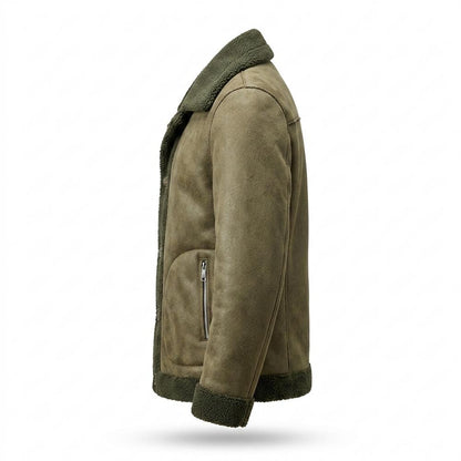 Allsaints Leather - Senor | Reversible Sherpa-Lined Jacket Men