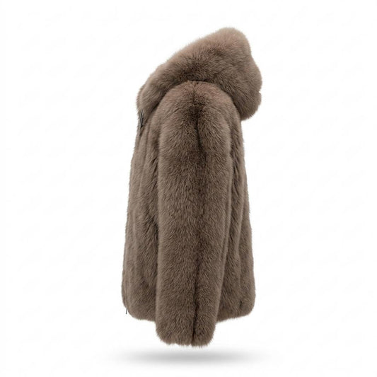 Allsaints Leather - Mamar | Hooded Fur-Look Jacket Unisex