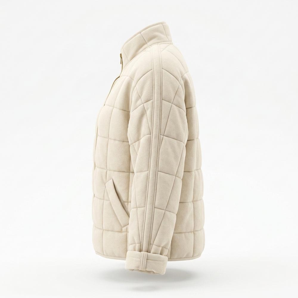 Allsaints Leather - Rimar | Quilted Fleece Jacket Women