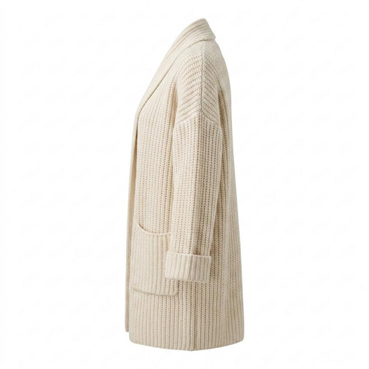 Allsaints Leather - Zelin | Rib-Knit Shawl-Collar Knit Cardigan Women