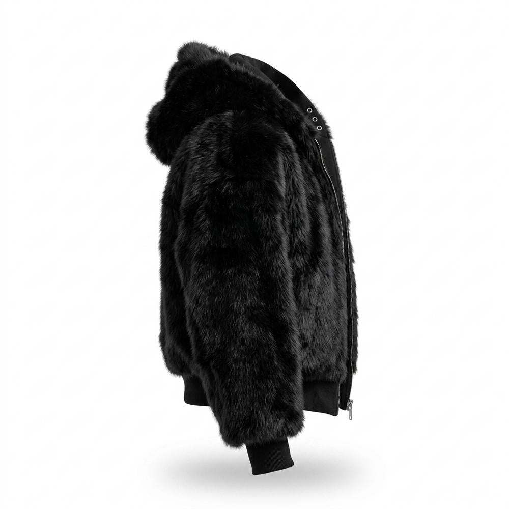 Allsaints Leather - Misil | Faux-Fur Hooded Jacket Unisex