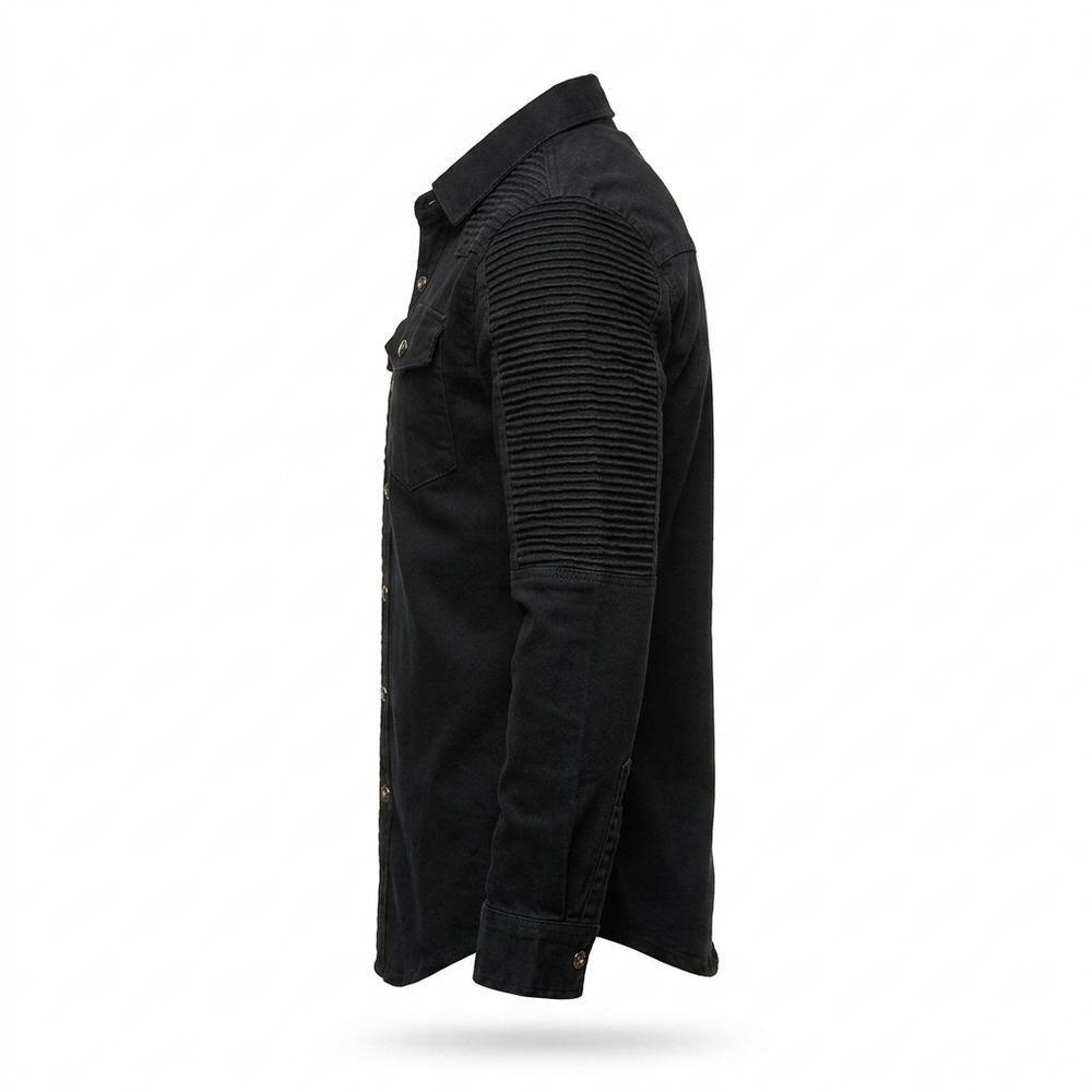 Allsaints Leather - Eaduv | Quilted Denim Shirt Men
