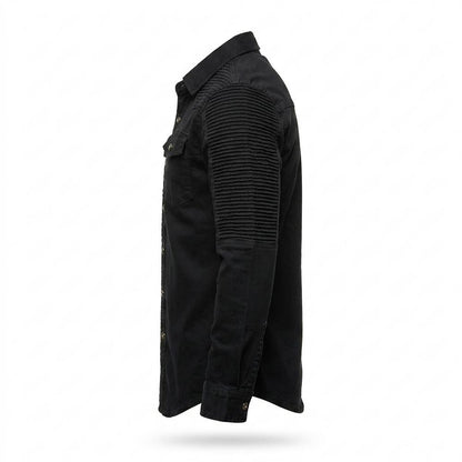 Allsaints Leather - Eaduv | Quilted Denim Shirt Men