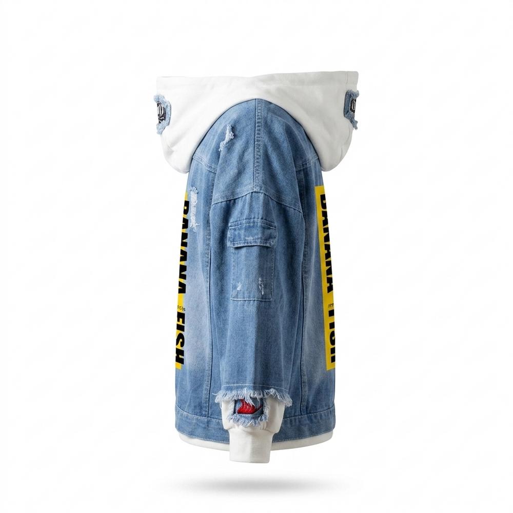 Allsaints Leather - Yiwal | Distressed Button-Up Denim Jacket Unisex