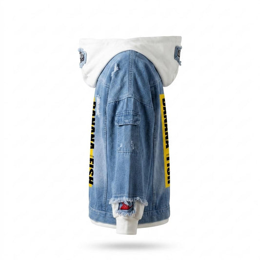 Allsaints Leather - Yiwal | Distressed Button-Up Denim Jacket Unisex