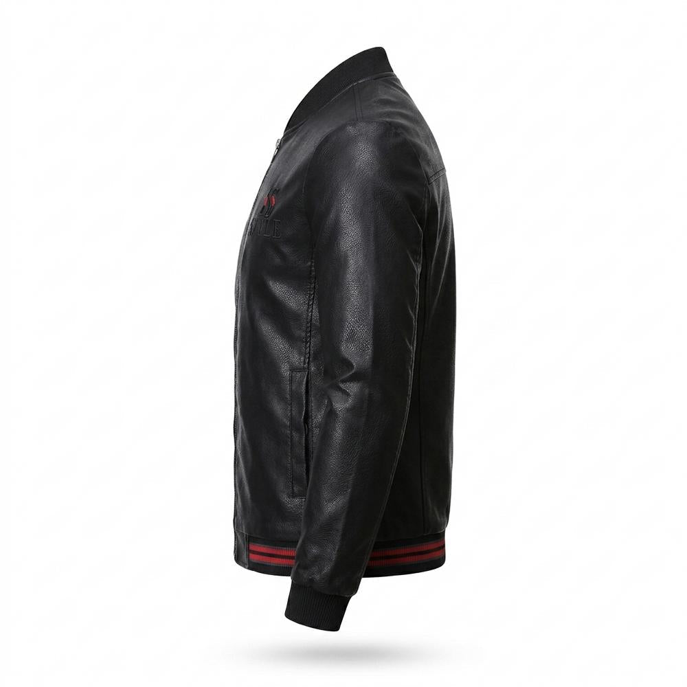 Allsaints Leather - Tiser | Slim-Fit Zip-Up Leather Jacket Men