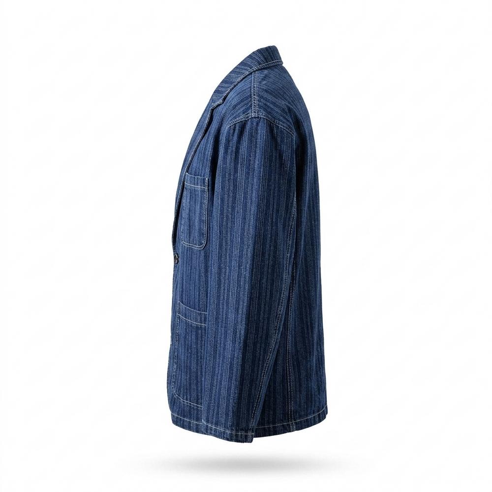 Allsaints Leather - Lakar | Striped Relaxed-Fit Blazer Men
