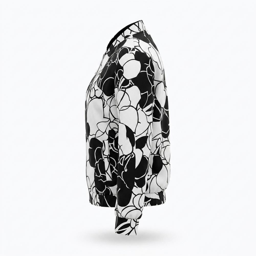 Allsaints Leather - Kanav | Printed Zip-Up Jacket Women