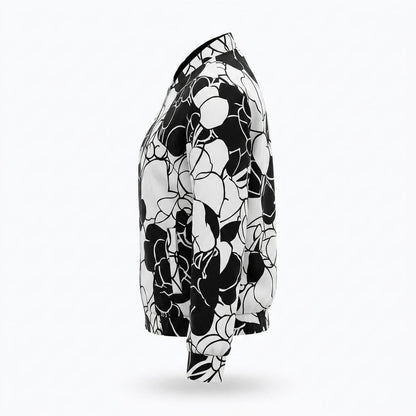 Allsaints Leather - Kanav | Printed Zip-Up Jacket Women