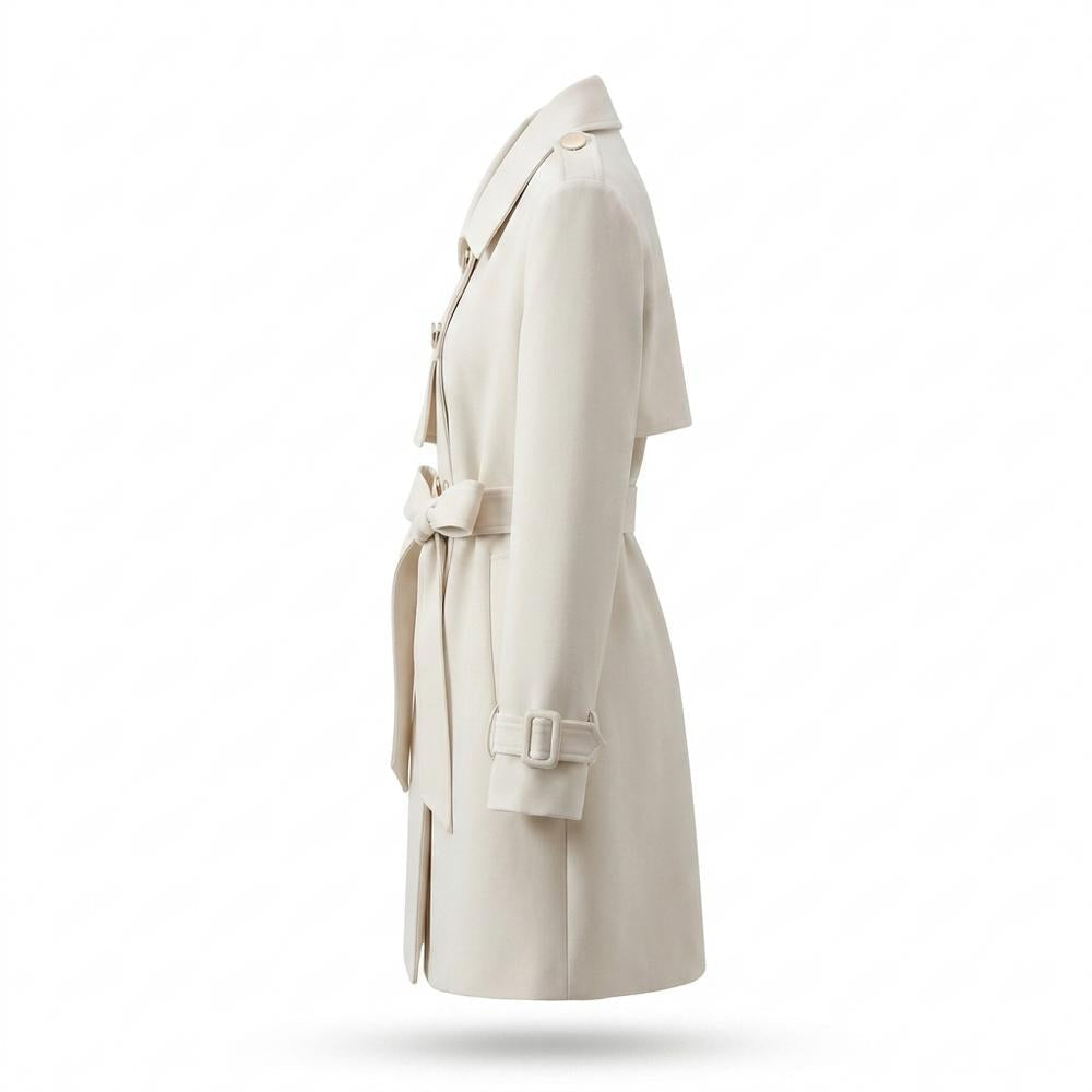 Allsaints Leather - Rimel | Double-Breasted Belted Coat Women