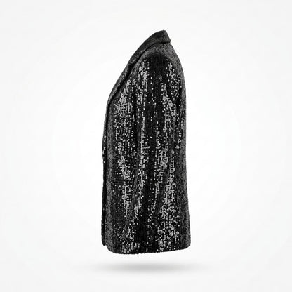 Allsaints Leather - Satal | Sequin-Embellished Open-Front Blazer Women