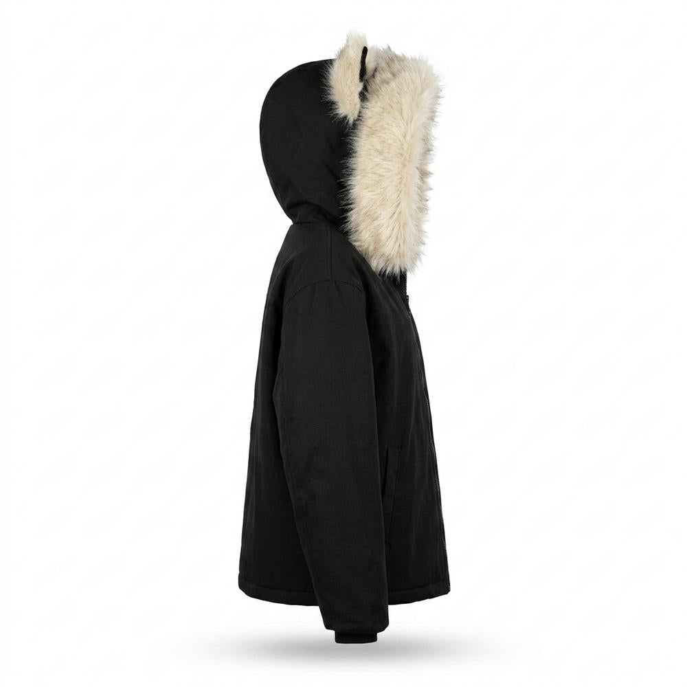 Allsaints Leather - Rolan | Faux-Fur Hooded Zip-Up Jacket Women