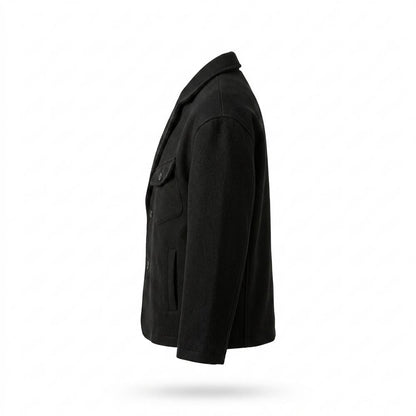 Allsaints Leather - Nisan | Single-Breasted Loose-Fit Jacket Unisex