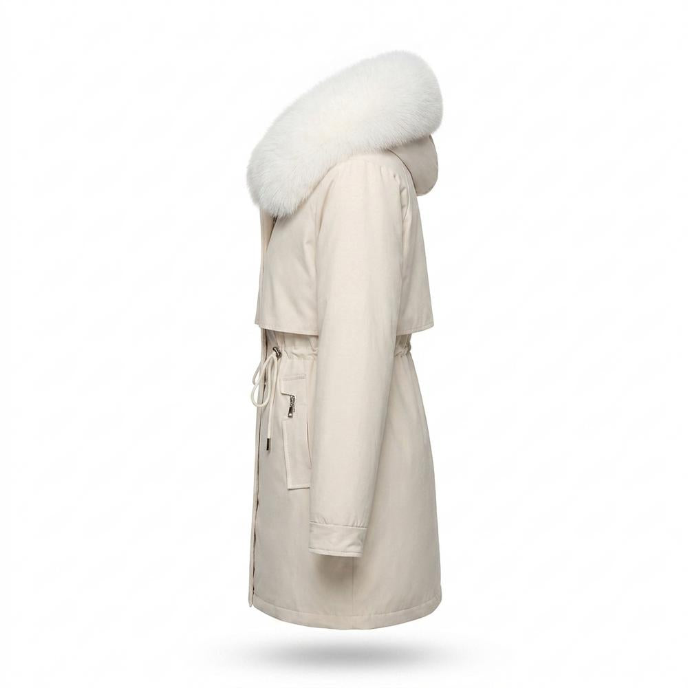 Allsaints Leather - Lamel | Lined Fur-Trimmed Coat Women
