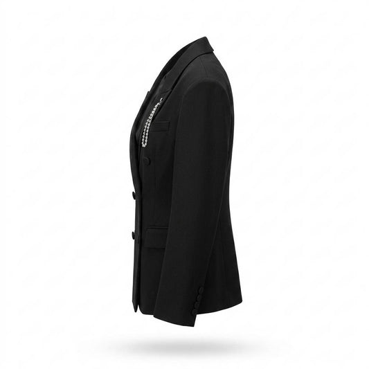 Allsaints Leather - Noren | Double-Breasted Structured Blazer Women