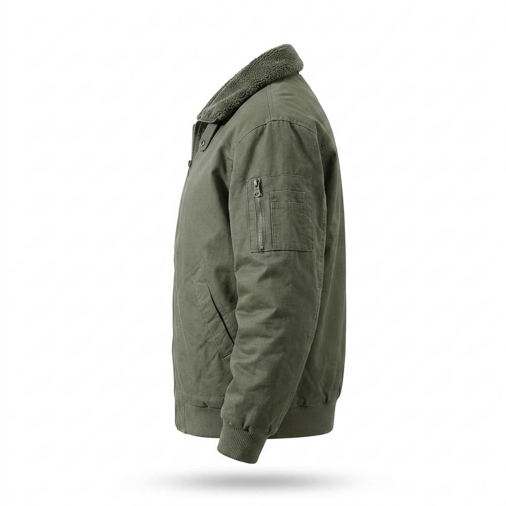 Allsaints Leather - Tavan | Sherpa-Lined Zip-Up Jacket Men
