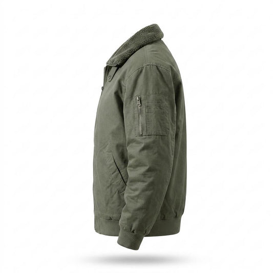 Allsaints Leather - Tavan | Sherpa-Lined Zip-Up Jacket Men