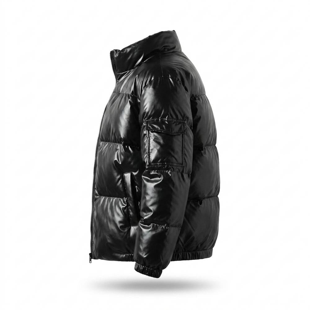 Allsaints Leather - Zevel | Glossy Padded Jacket Unisex
