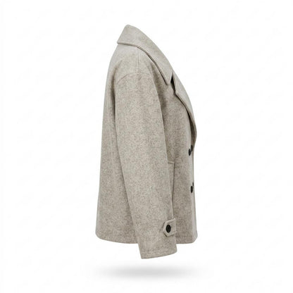 Allsaints Leather - Arzan | Double-Breasted Melange Coat Women
