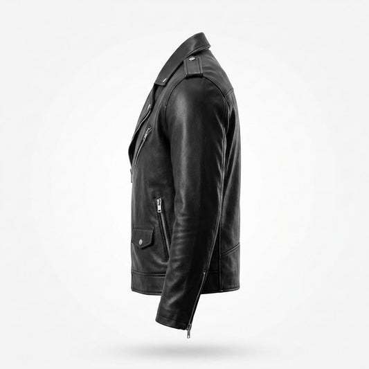 Allsaints Leather - Nivar | Asymmetrical Belted Leather Jacket Unisex