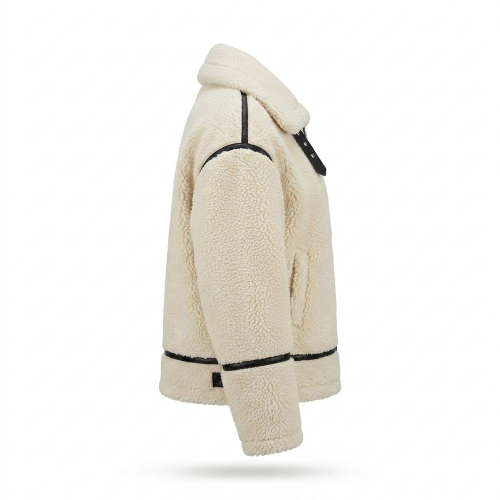 Allsaints Leather - Nosol | Sherpa Contrast-Trim Jacket Women