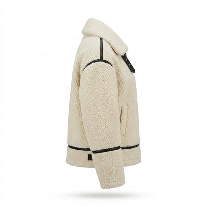 Allsaints Leather - Nosol | Sherpa Contrast-Trim Jacket Women