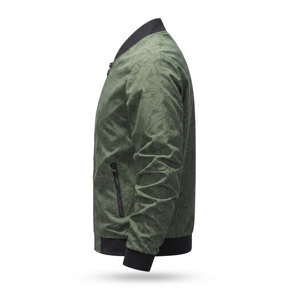 Allsaints Leather - Risil | Patterned Ribbed Jacket Men