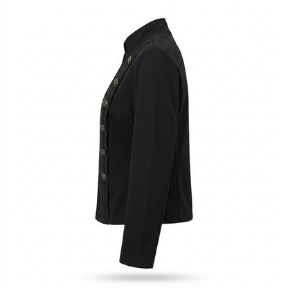 Allsaints Leather - Zelor | Double-Breasted Stand-Collar Jacket Women