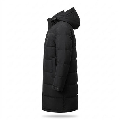 Allsaints Leather - Sadar | Padded Hooded Coat Men