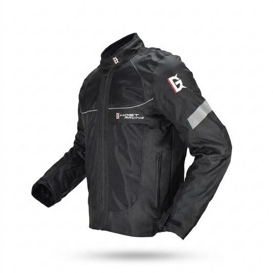 Allsaints Leather - Neven | Mesh-Paneled Armored Jacket Men