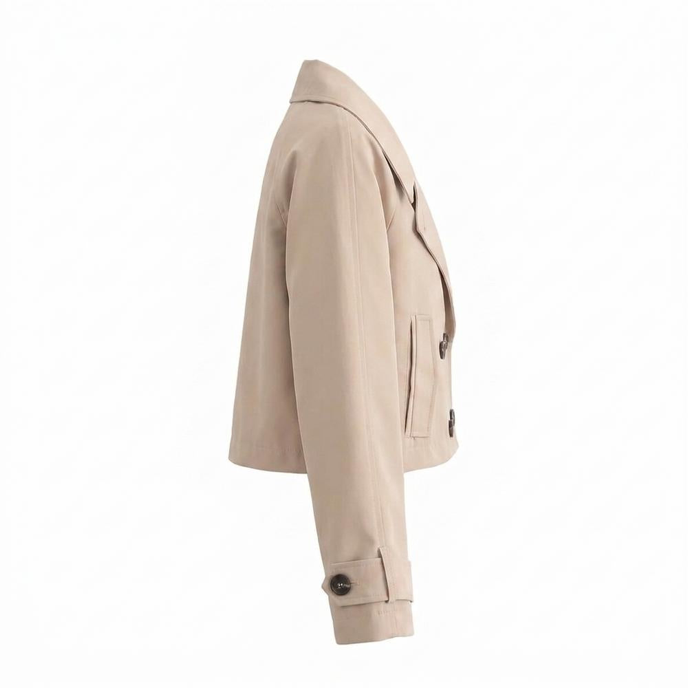 Allsaints Leather - Lyron | Double-Breasted Cropped Jacket Women