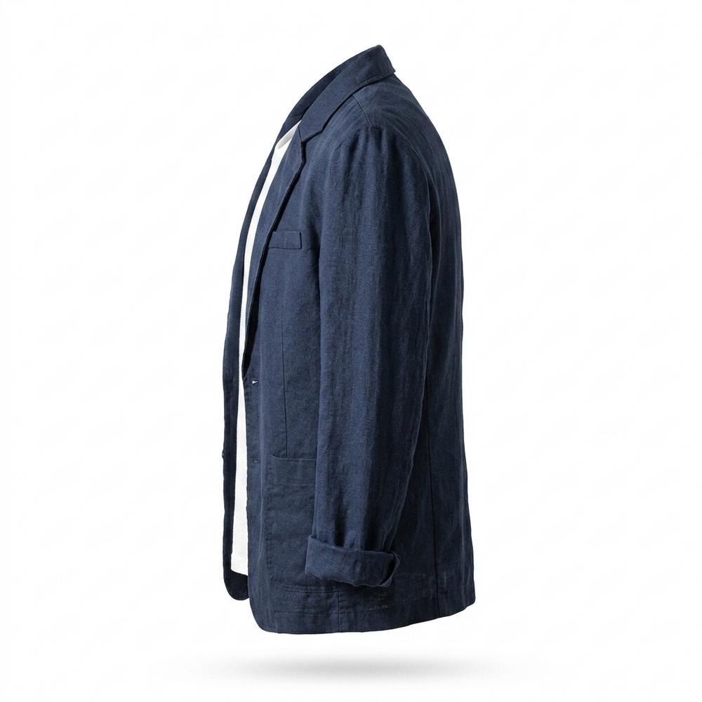Allsaints Leather - Zasan | Linen Single-Breasted Blazer Men