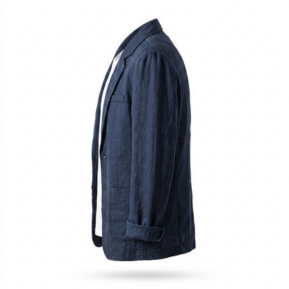 Allsaints Leather - Zasan | Linen Single-Breasted Blazer Men