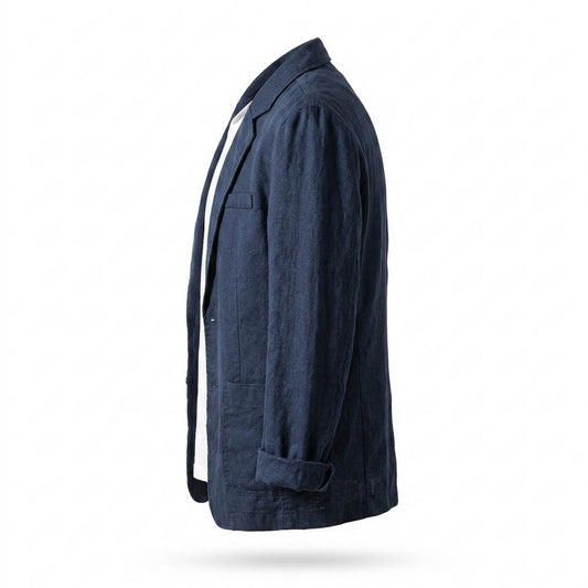 Allsaints Leather - Zasan | Linen Single-Breasted Blazer Men