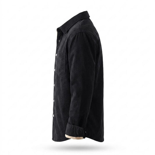 Allsaints Leather - Seram | Fleece-Lined Button-Up Shirt Men